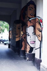 Mural przedstawiający