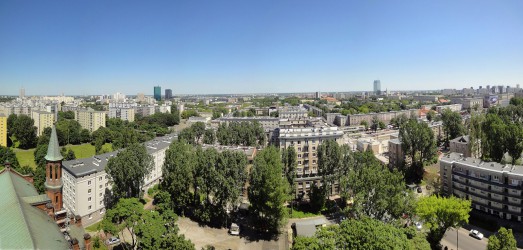 Wschodnia panorama z wieży