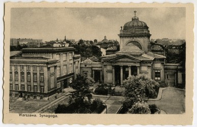 Pocztówka z Wielką Synagogą