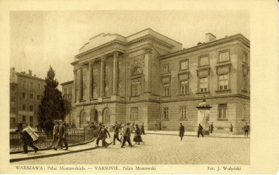 Pocztówka Pałac Mostowskich