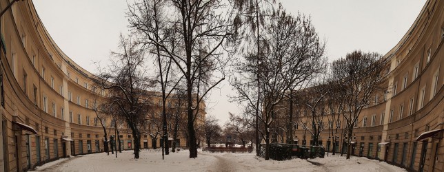 Skwer Tekli zimą