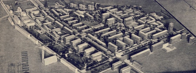 Makieta zabudowy Muranowa,
