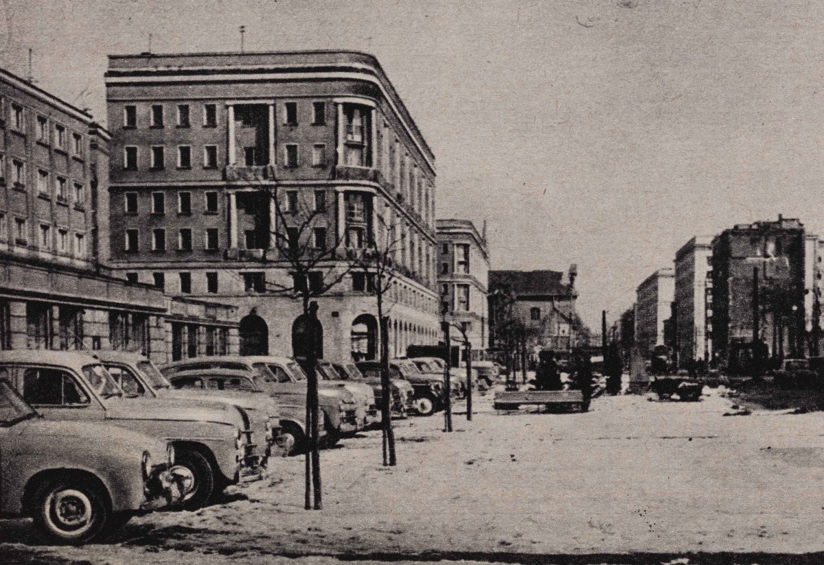 Widok na ul. Leszno (wówczas 