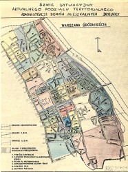 Mapa pokazująca podział