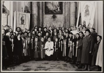 Żywy różaniec w kościele