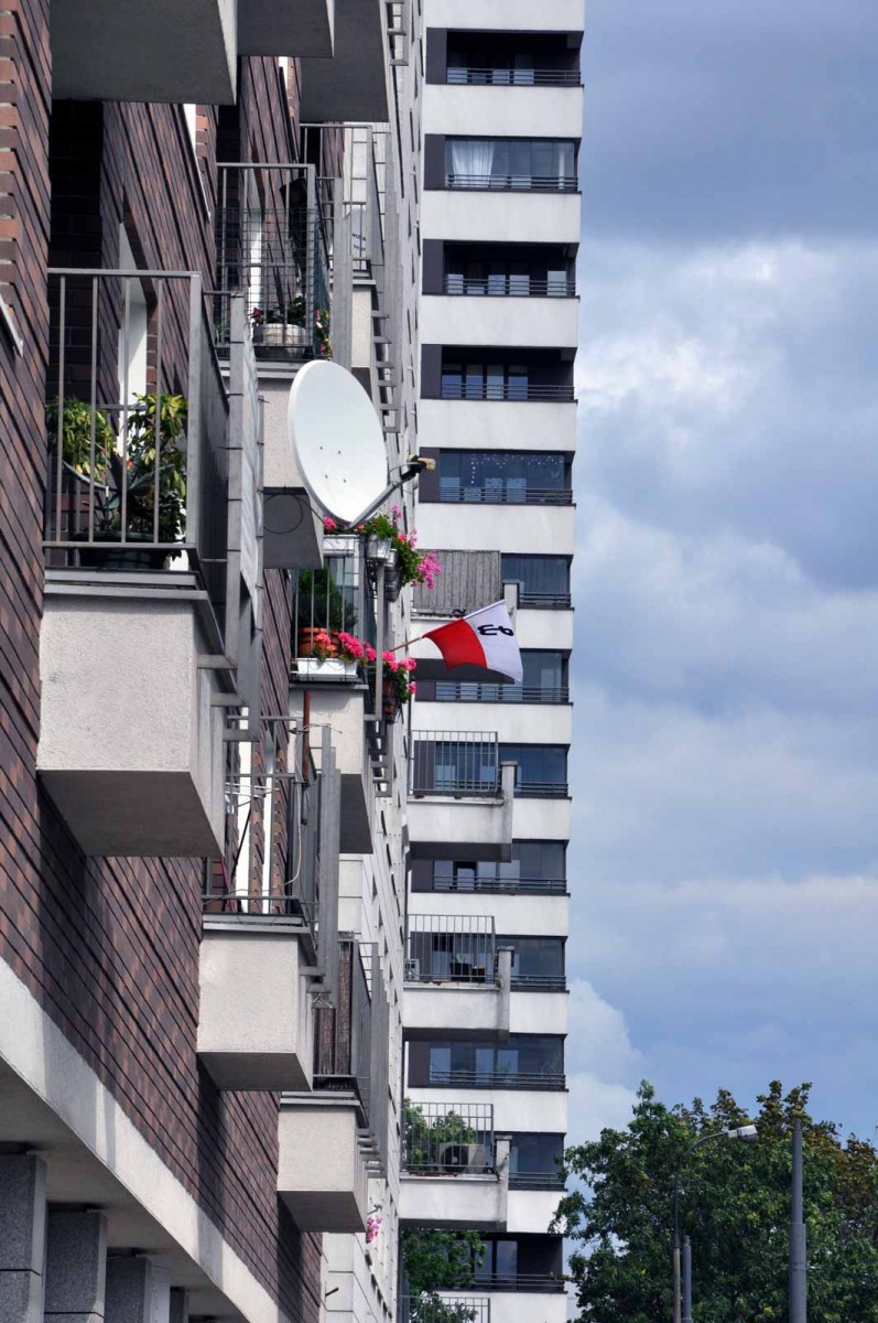 Balkony jednego z nowych 