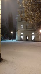 Zima na naszym podwórku.